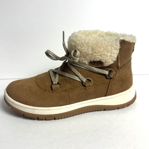 UGG Womens Lakesider Heritage Lace Boot Chestnut Size 7.5 M - Picture 1 of 6